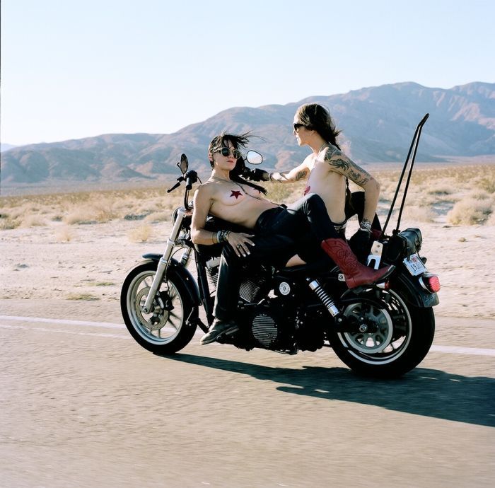 Girls on a motorcycle in Ottawa